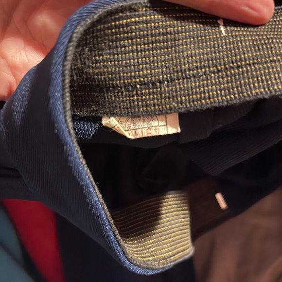 vintage 70s snow ski pants navy blue high waisted stirrup leggings EDELWEISS XS - Picture 7 of 7